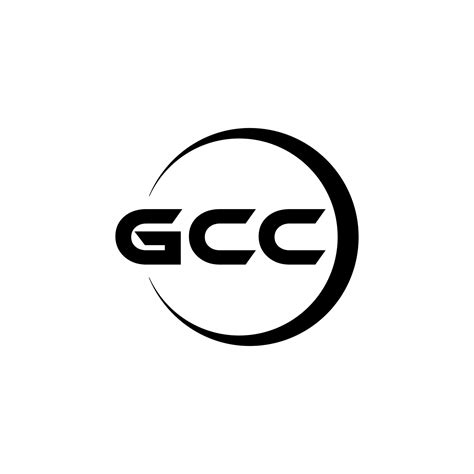 diseño del logotipo de la letra gcc en la ilustración. logotipo vectorial, diseños de caligrafía ...