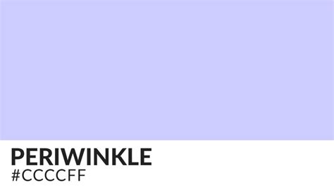 What Color Is Periwinkle? Appearance and Meaning Explained | HipFonts