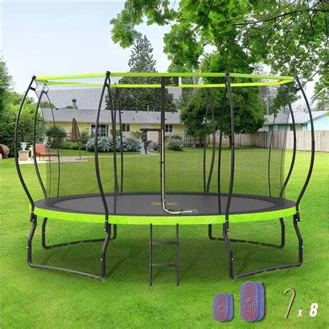 EUROCO 1500LBS 14FT Trampoline for Adults and Kids,Trampoline with ...