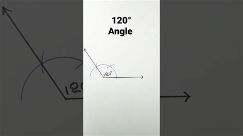 120 degree angle with compass - YouTube