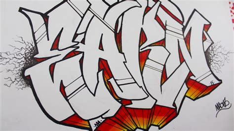 Como hacer letras en graffiti | TUTORIAL | Doovi