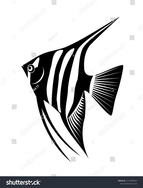 Fish Silhouette Vector Black White Fish Stock Vector (Royalty Free) 1015496344 | Shutterstock