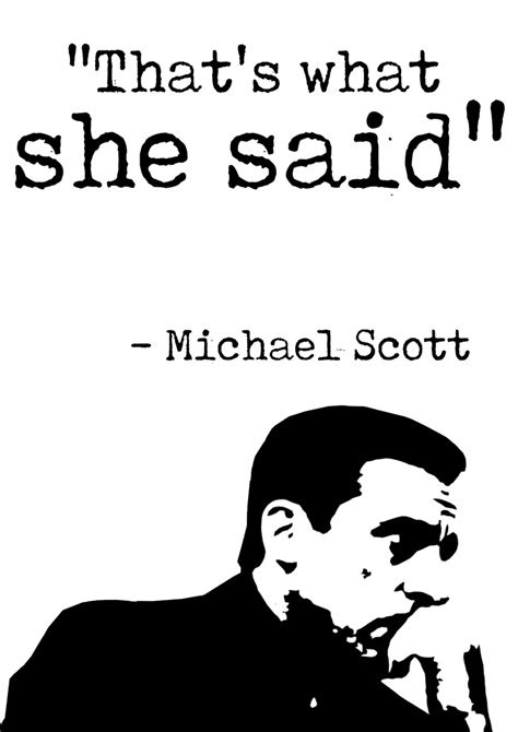 MICHAEL SCOTT That's What She Said the Office TV Show - Etsy UK