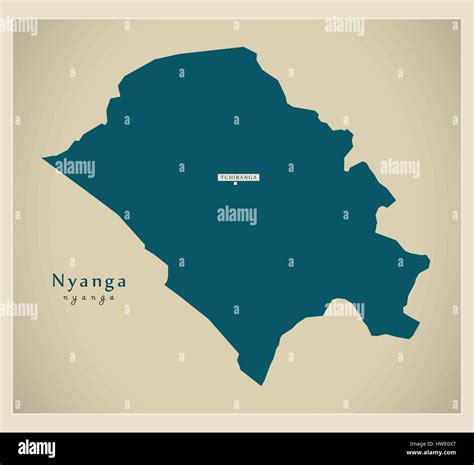 Modern Map - Nyanga GA Stock Vector Image & Art - Alamy