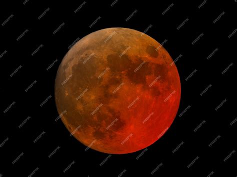 Premium Photo | Super blood moon total eclipse