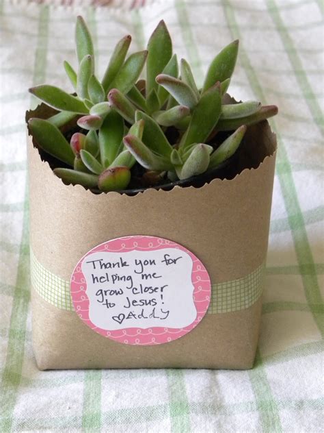 Blissful Blooms: A Simple (and inexpensive) Thank You Gift