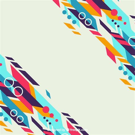 Free Vector | Abstract background with colorful geometric shapes