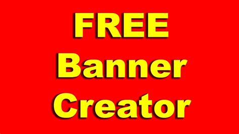 How to Create a Free Ad Banner | Banner Generator - YouTube