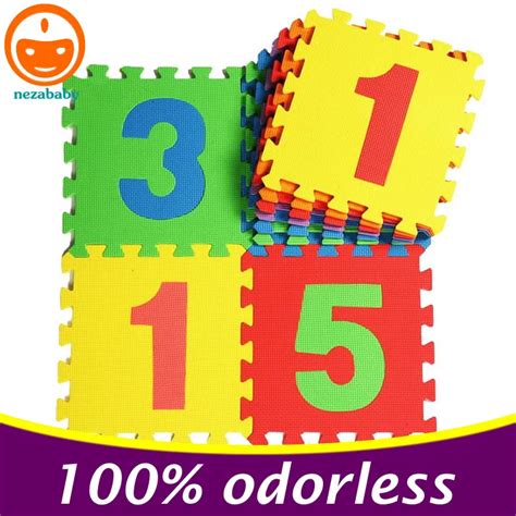 Aliexpress.com : Buy 10PCS EVA Puzzle Mats Foam Baby Play Mat Jigsaw Puzzle Mat Digits Jigsaw ...