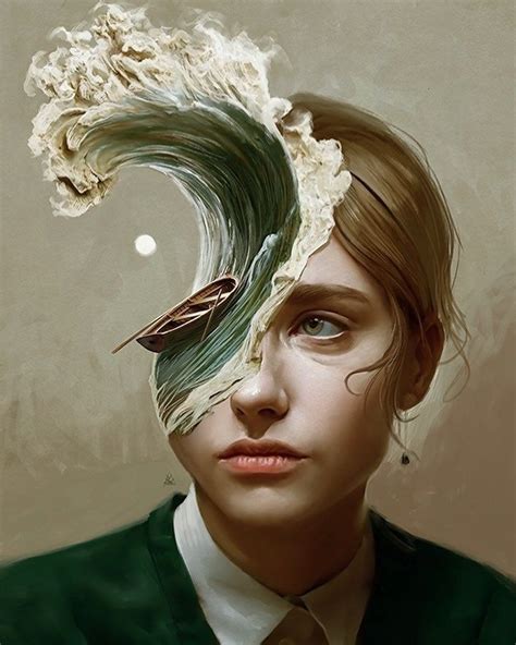 48 Interesting Illustration Ideas #Interesting | Surreal portrait, Surealism art, Digital art ...