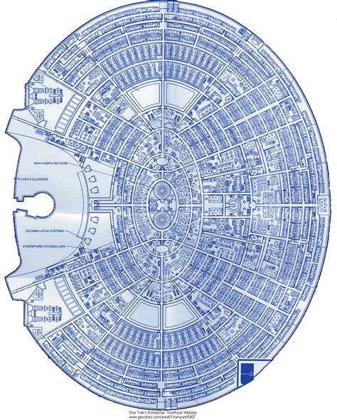 Enterprise Ncc 1701 - D Blueprint. Deck Vieuw Deck 9. Crew Quarters | Star trek, Star trek ships ...