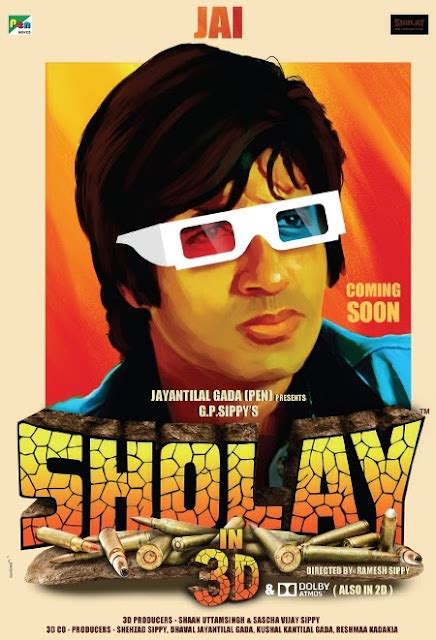 SHOLAYISM: Sholay 3D: The 'Jai' Poster