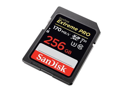 SanDisk 256GB Extreme Pro SDXC UHS-I/U3 V30 Class 10 Memory Card, Speed ...