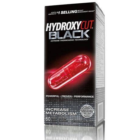 Hydroxycut Black Extreme Thermogenic Technology Liquid Capsules, Weight Loss Pills for Women ...