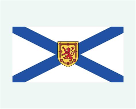 Nova Scotia Canada Province Flag. Flag of NS, CA isolated on white ...