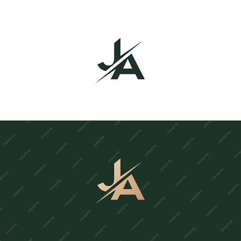 Premium Vector | Ja logo design vector image