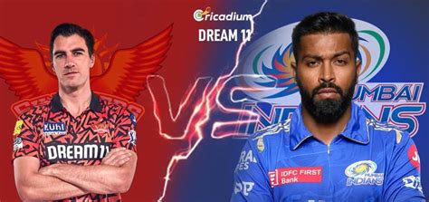 SRH vs MI Dream11 Team IPL 2024 Match 8