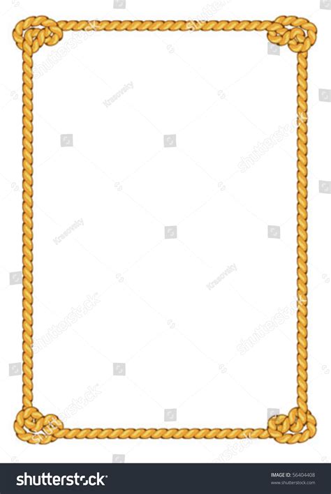 Vector Rope Border - 56404408 : Shutterstock