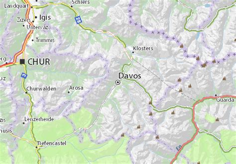 Davos Map: Detailed maps for the city of Davos - ViaMichelin