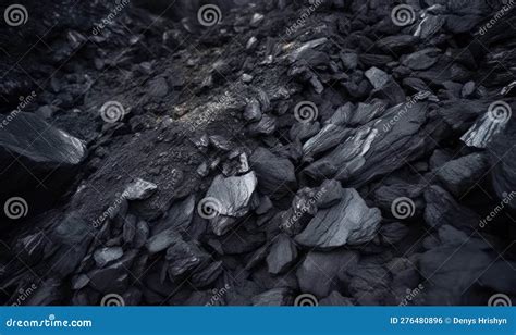 Detailed View of Bituminous Coal Formation Creating Using Generative AI ...