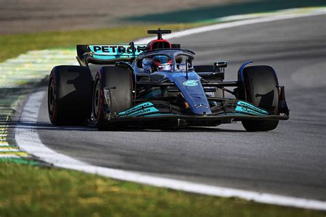 F1 Brazilian GP: Russell leads Mercedes 1-2 after Hamilton/Verstappen ...