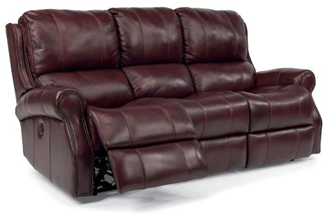 Flexsteel Miles Leather Reclining Sofa - 153362P41862