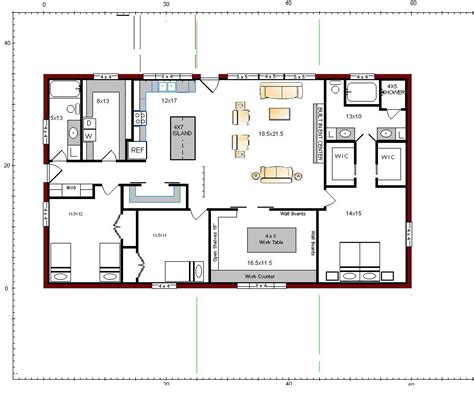 40 X 60 Barndominium Floor Plans - House Decor Concept Ideas