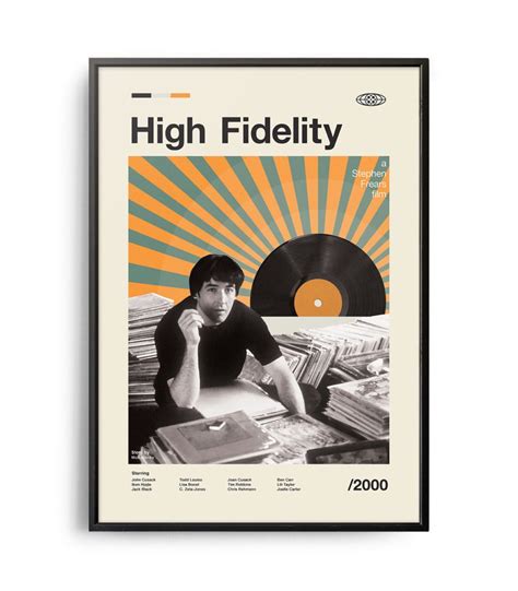 Mid-century modern High Fidelity movie poster - Weekend Poster