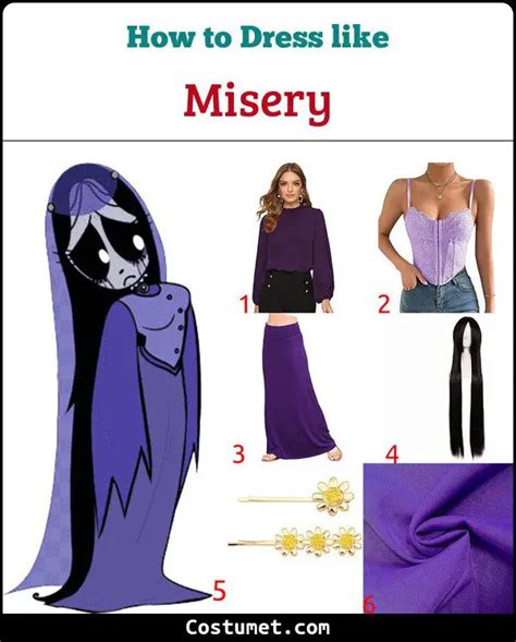 Misery's (Ruby Gloom) Costume for Halloween