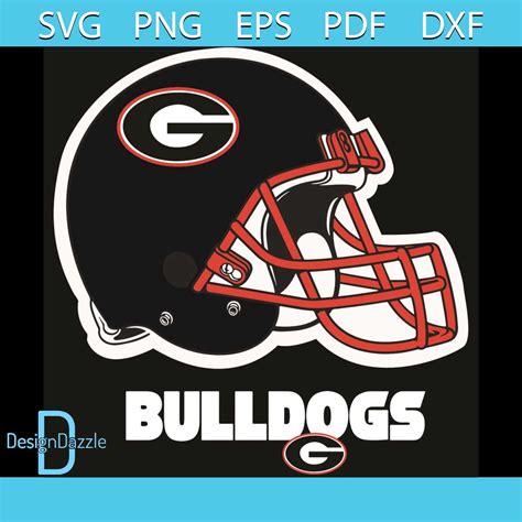 Logo Georgia Bulldogs Helmet Svg, Sport Svg, Helmet Svg, Geo - Inspire Uplift