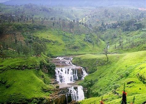 National Park Horton Plains – main sight on the map of Sri Lanka, photo