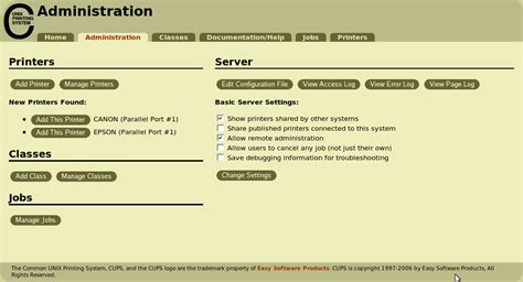 Setup CUPS (Common UNIX Printing System) Server and Client in Debian | Debian Admin