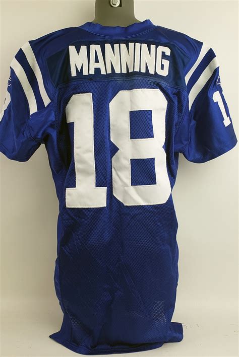 Lot Detail - 2002 Peyton Manning Indianapolis Colts Home Jersey (MEARS LOA)