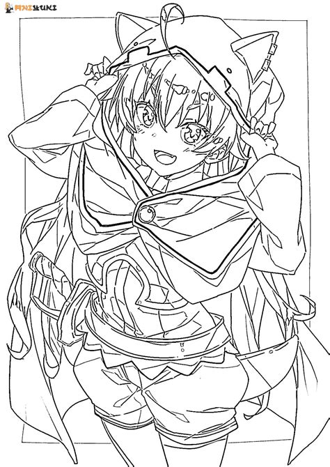 Eris Boreas Greyrat - Mushoku Tensei Coloring Page - Free Printable ...