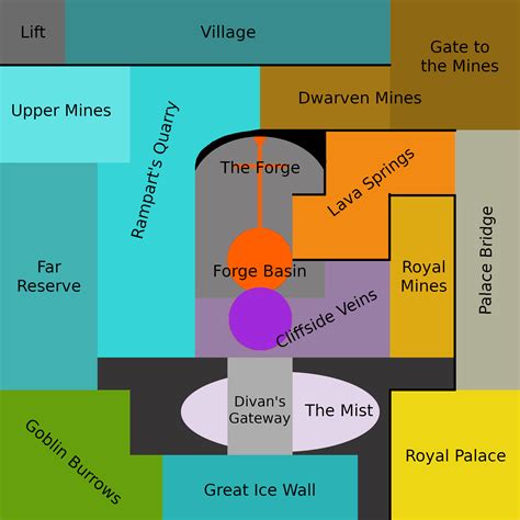 [Map] Dwarven Mines - A Rough Overview : r/HypixelSkyblock