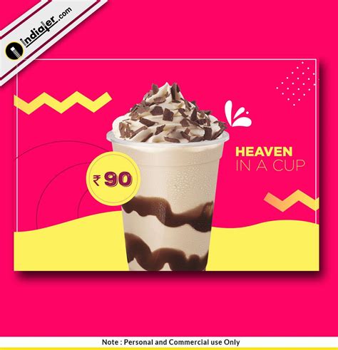 Creative Milk Shake poster Free PSD Template | Milkshake, Oreo shake, Chocolate milkshake