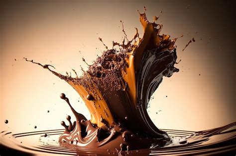 Premium Photo | Chocolate splash