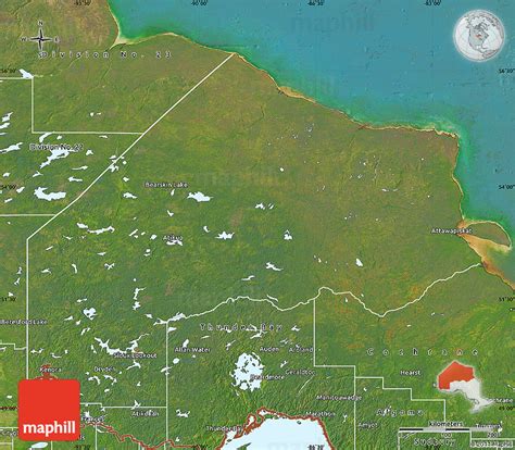 Satellite Map of Kenora