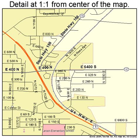 Spanish Fork Utah Street Map 4971290