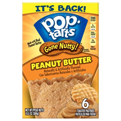 Pop-Tarts Go Nutty! Peanut Butter Toaster Pastries - Shop Toaster ...