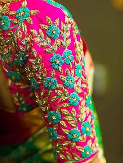 15 Beautiful Aari Work Blouse Designs which is a Bridal Must-Have