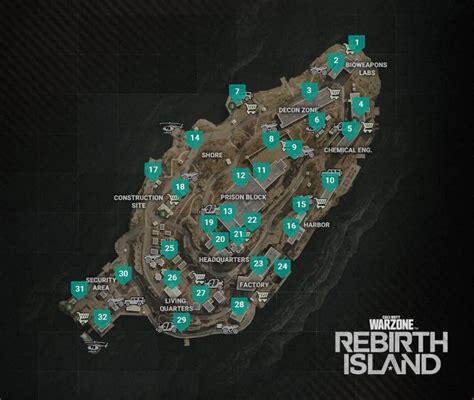 Rebirth Island best landing spots for Warzone Season 1 - Dexerto