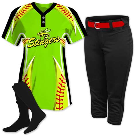 Custom Softball Uniforms Team Packages, Sublimated Softball Uniform