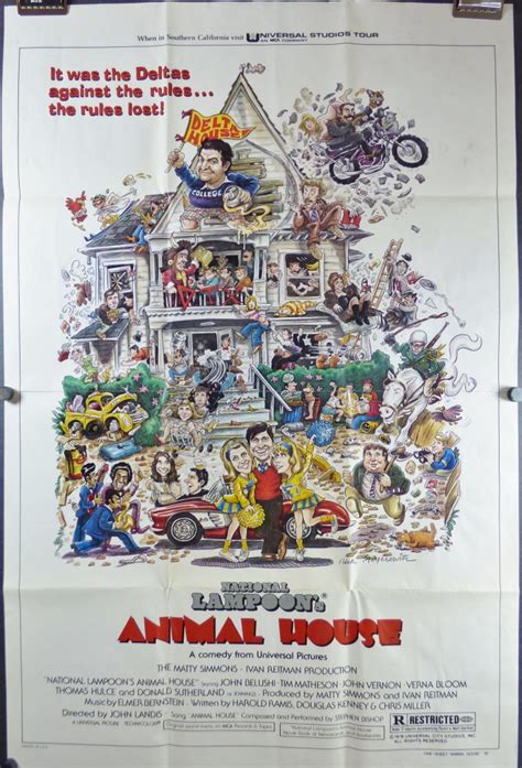 ANIMAL HOUSE, Original National Lampoon Movie Poster - Original Vintage ...