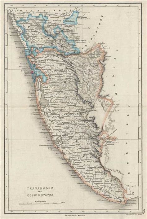 Cochin State Map - werohmedia