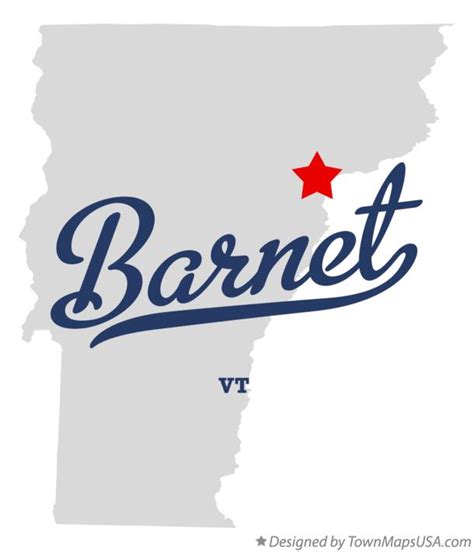 Map of Barnet, VT, Vermont