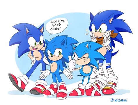 Sonic the Hedgehog Art by Wizzzaria