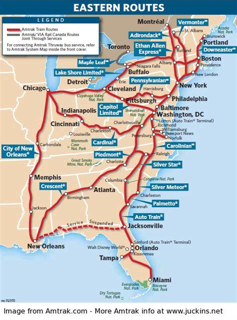 Image result for amtrak east route map | Amtrak travel, Road trip usa ...