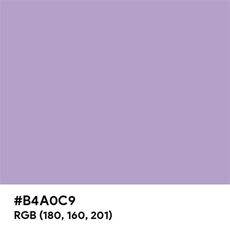 Lilac Breeze color hex code is #B4A0C9