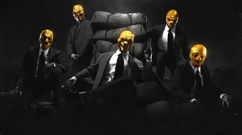 2560x1440 Resolution Payday Gold Masks 1440P Resolution Wallpaper - Wallpapers Den